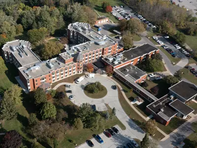 Aerial view of Sun Parlor Home